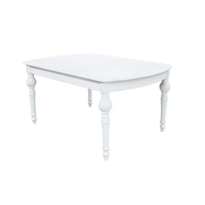 CROSS - tavolo vintage allungabile in legno con piano stondato