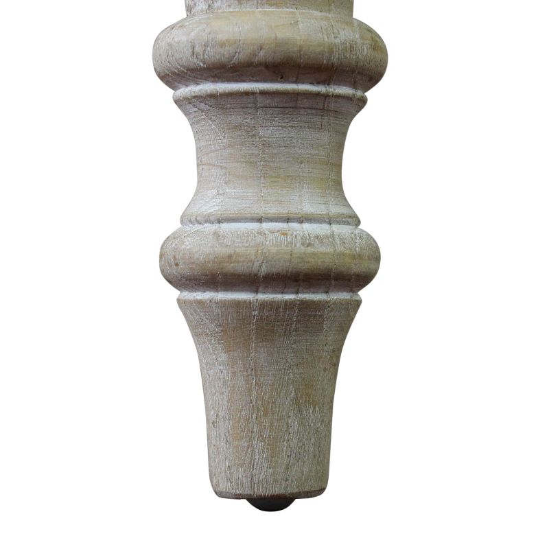 CROSS - tavolo vintage allungabile in legno con piano stondato