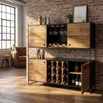 PINUS BLACK - credenza in legno massiccio