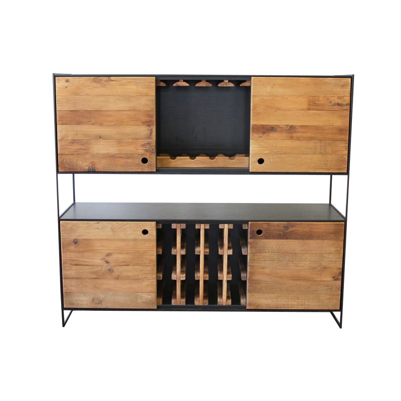 PINUS BLACK - credenza in legno massiccio