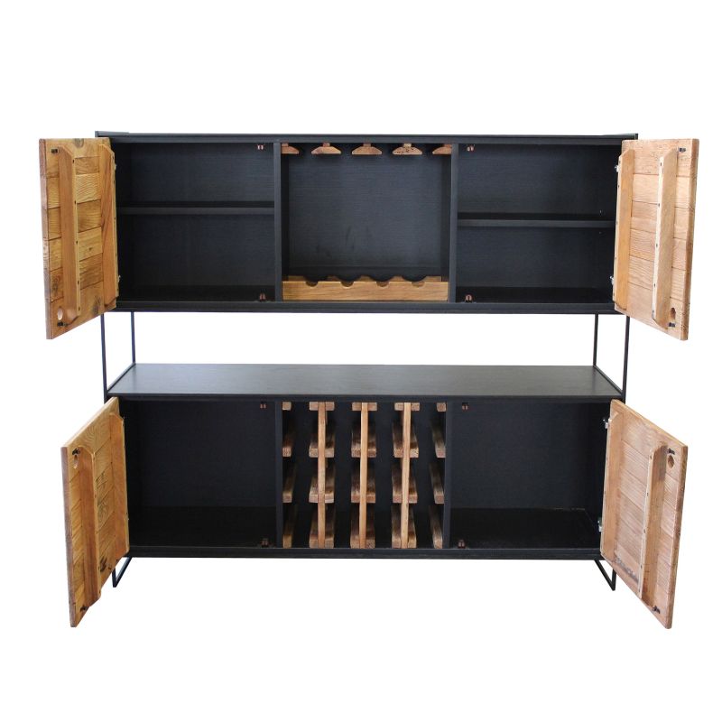 PINUS BLACK - credenza in legno massiccio