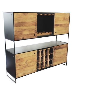 PINUS BLACK - credenza in legno massiccio
