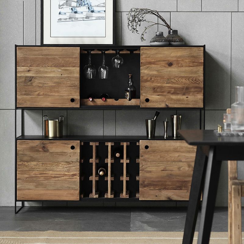 PINUS BLACK - credenza in legno massiccio