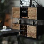 PINUS BLACK - credenza in legno massiccio