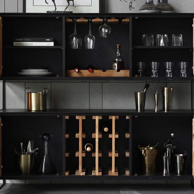 PINUS BLACK - credenza in legno massiccio