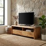 RIVA - porta tv in legno massiccio