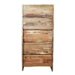 ROUGHT - cassettiera con 5 cassetti in legno