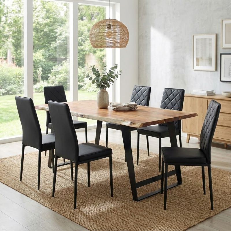 ECLISSE - tavolo con piano in legno massicco