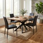 WOODY - tavolo con piano in legno massiccio