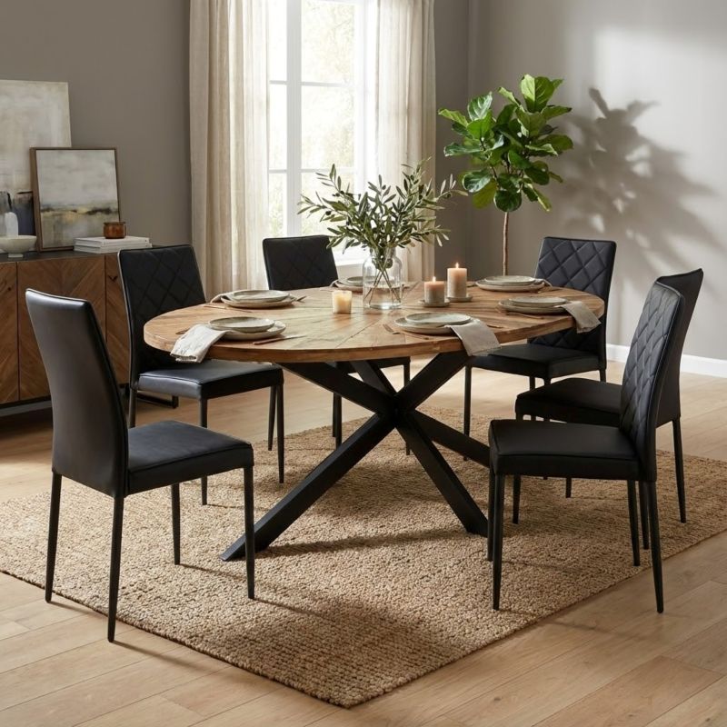 NIO - tavolo ovale in legno massiccio