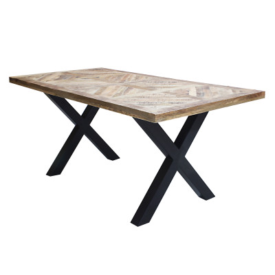 FLIX - tavolo con piano in legno massiccio