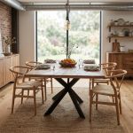 DENNY - tavolo con piano in legno massiccio