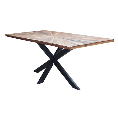 DENNY - tavolo con piano in legno massiccio