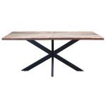 DENNY - tavolo con piano in legno massiccio