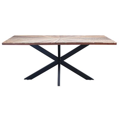 DENNY - tavolo con piano in legno massiccio