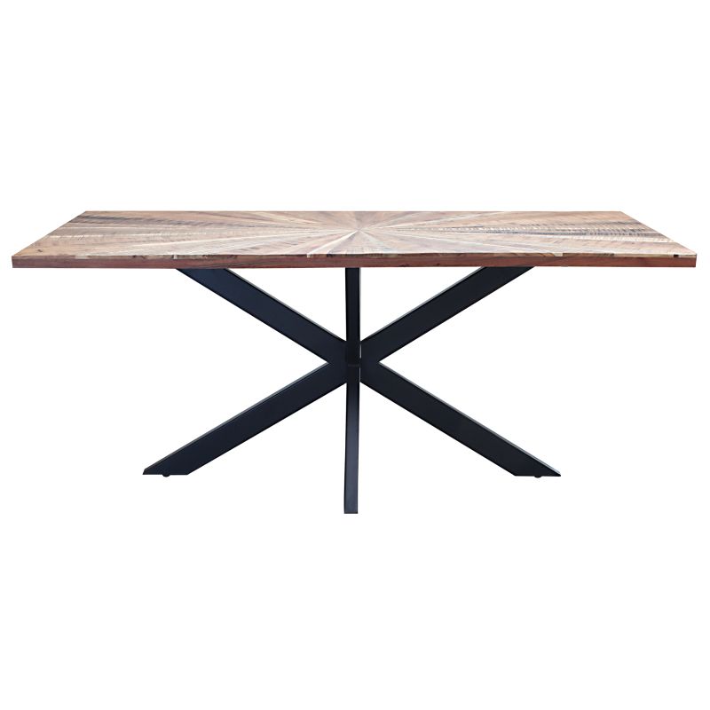 DENNY - tavolo con piano in legno massiccio