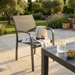 TORRES - poltrona con struttura in alluminio verniciato bianco, antracite, taupe o tortora