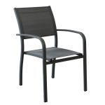 TORRES - poltrona con struttura in alluminio verniciato bianco, antracite, taupe o tortora