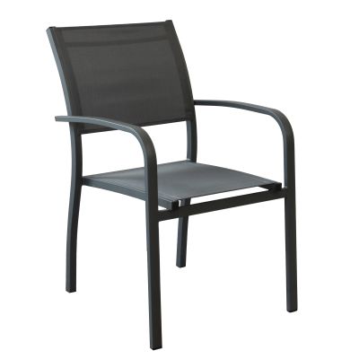 TORRES - poltrona con struttura in alluminio verniciato bianco, antracite, taupe o tortora