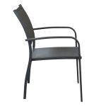 TORRES - poltrona con struttura in alluminio verniciato bianco, antracite, taupe o tortora