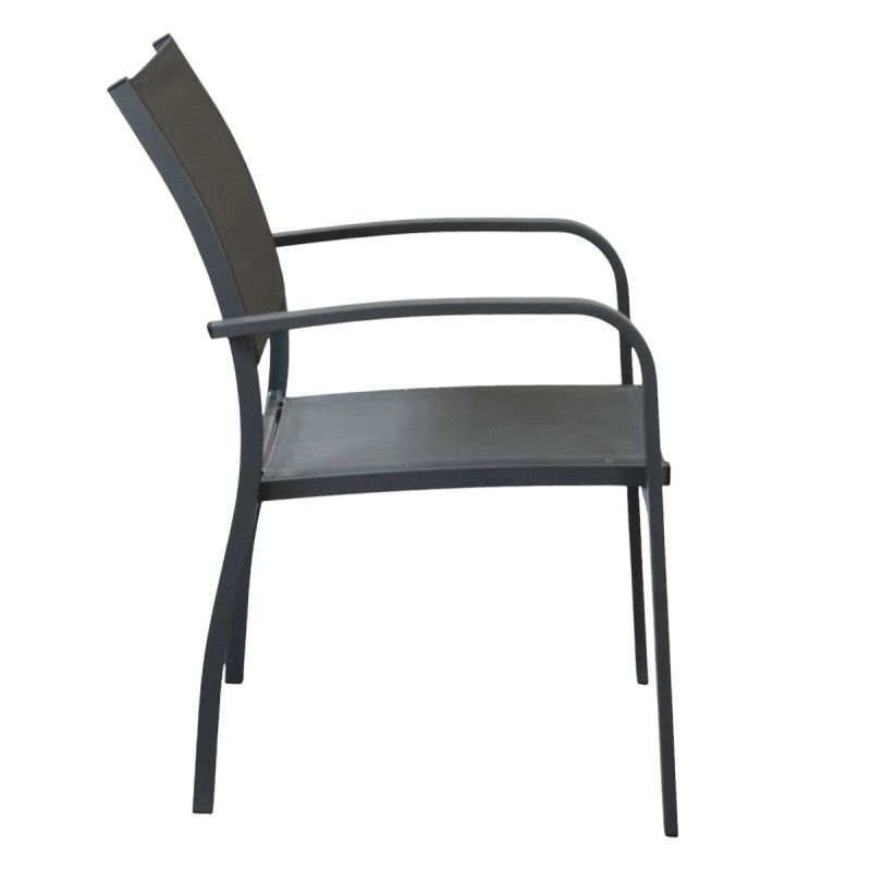 TORRES - poltrona con struttura in alluminio verniciato bianco, antracite, taupe o tortora