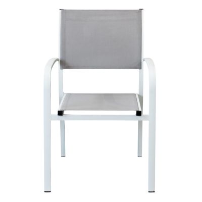 TORRES - poltrona con struttura in alluminio verniciato bianco, antracite, taupe o tortora