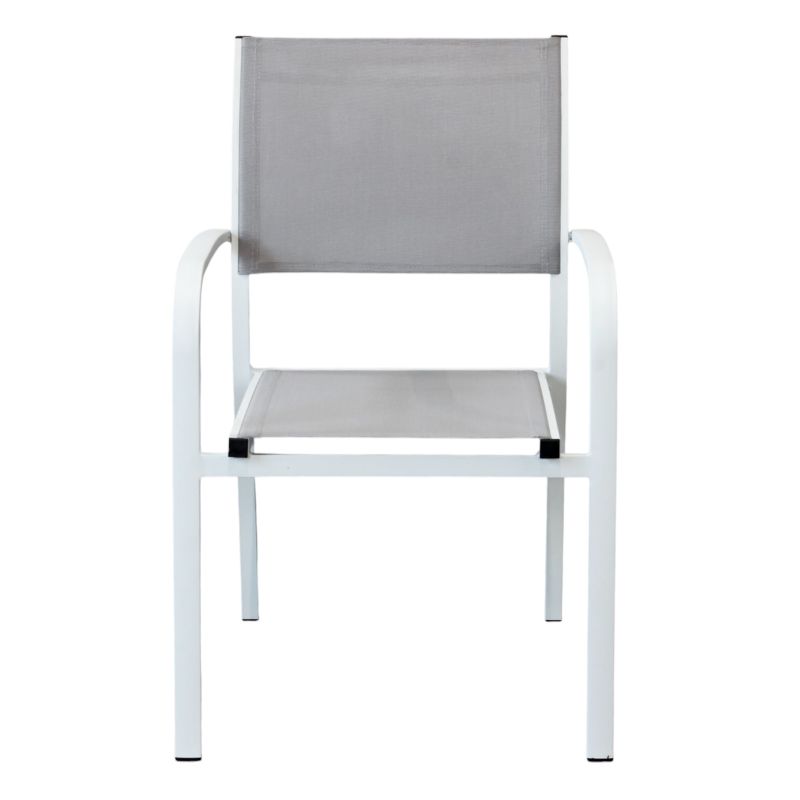 TORRES - poltrona con struttura in alluminio verniciato bianco, antracite, taupe o tortora