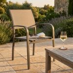 TORRES - poltrona con struttura in alluminio verniciato bianco, antracite, taupe o tortora