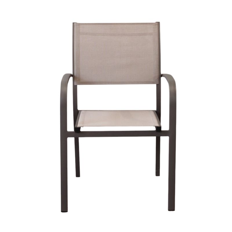 TORRES - poltrona con struttura in alluminio verniciato bianco, antracite, taupe o tortora