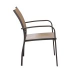 TORRES - poltrona con struttura in alluminio verniciato bianco, antracite, taupe o tortora