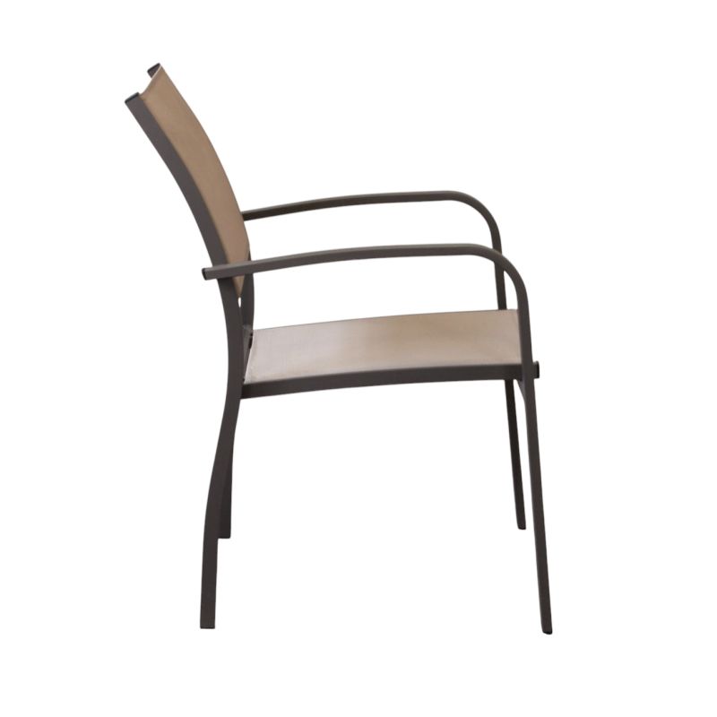 TORRES - poltrona con struttura in alluminio verniciato bianco, antracite, taupe o tortora