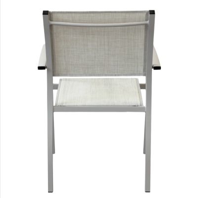 TORRES - poltrona con struttura in alluminio verniciato bianco, antracite, taupe o tortora