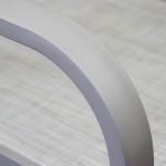 TORRES - poltrona con struttura in alluminio verniciato bianco, antracite, taupe o tortora