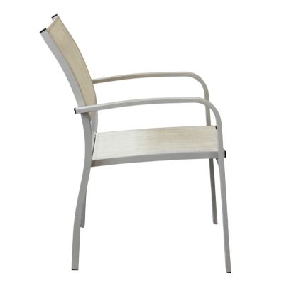 TORRES - poltrona con struttura in alluminio verniciato bianco, antracite, taupe o tortora