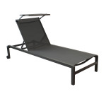 MARCUS - lettino in alluminio con tettuccio