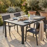 LARS - tavolo da giardino in alluminio allungabile 100/150 x 150 cm