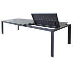 KIRK - tavolo da giardino in alluminio allungabile 200/300 x 110 cm