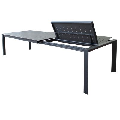 KIRK - tavolo da giardino in alluminio allungabile 200/300 x 110 cm