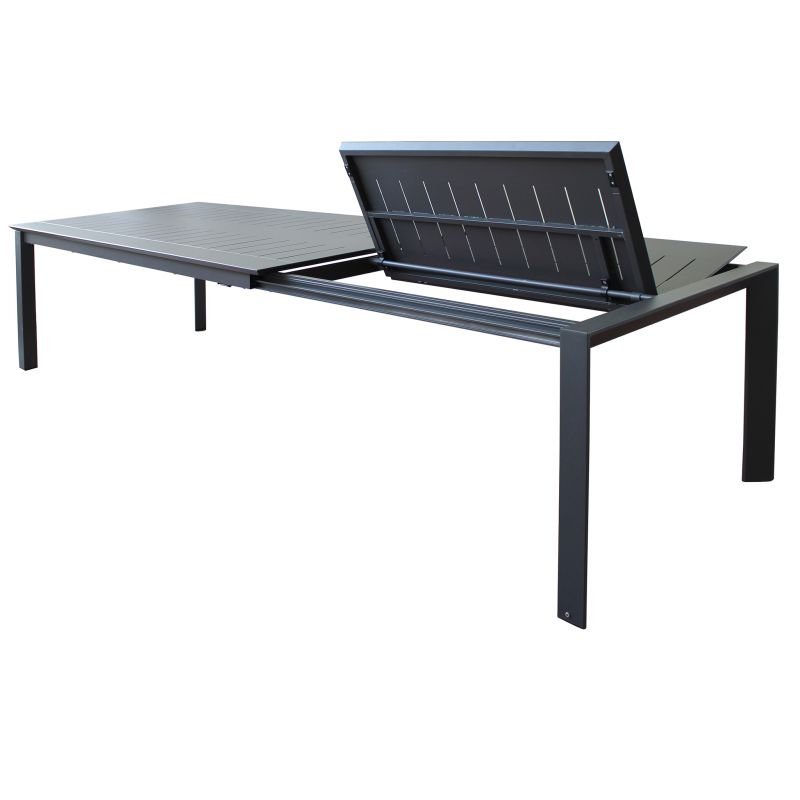 KIRK - tavolo da giardino in alluminio allungabile 200/300 x 110 cm
