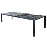 KIRK - tavolo da giardino in alluminio allungabile 200/300 x 110 cm