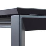 KIRK - tavolo da giardino in alluminio allungabile 200/300 x 110 cm