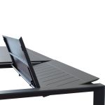 KIRK - tavolo da giardino in alluminio allungabile 200/300 x 110 cm