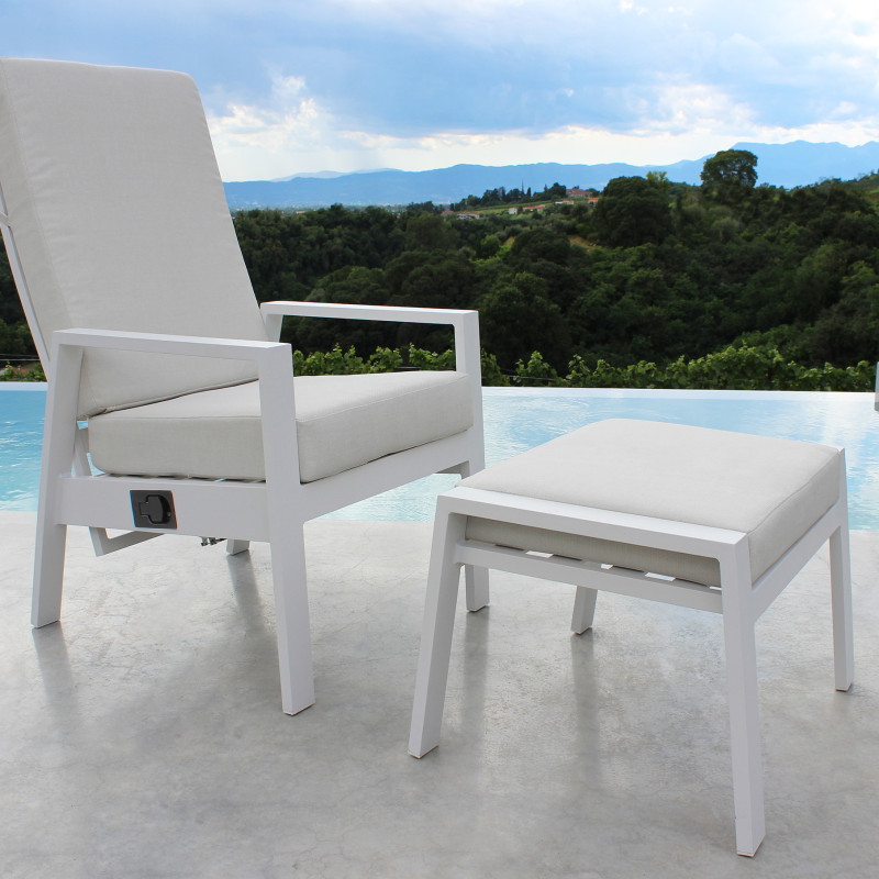 COMF - poltrona reclinabile in alluminio