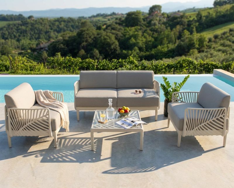 ASH - coppia di braccioli per salotto modulare