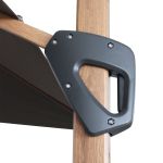 LIFT - ombrellone da giardino decentrato 3 x 4 con palo effetto legno