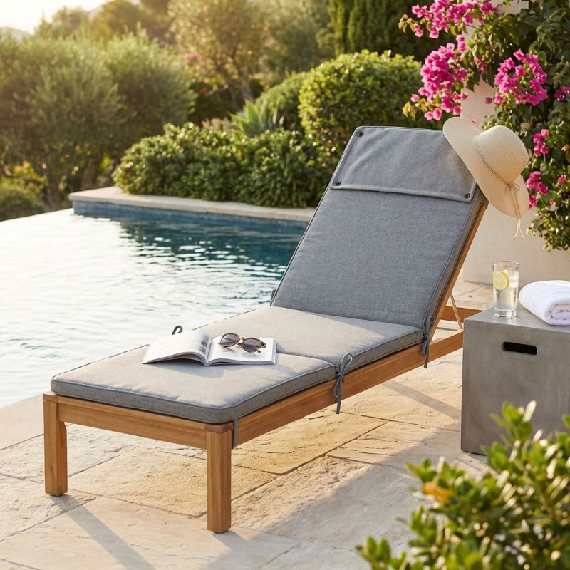 STRAND - cuscino sdraio con doppia cucitura idrorepellente