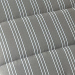 KING - cuscino alto con doppia cucitura idrorepellente a righe