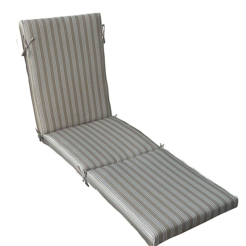 KING - cuscino sdraio con doppia cucitura idrorepellente a righe