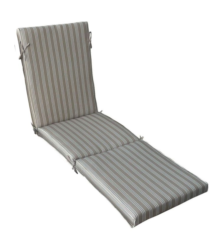 KING - cuscino sdraio con doppia cucitura idrorepellente a righe