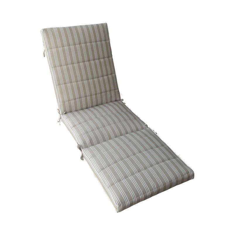 KING - cuscino sdraio con doppia cucitura idrorepellente a righe